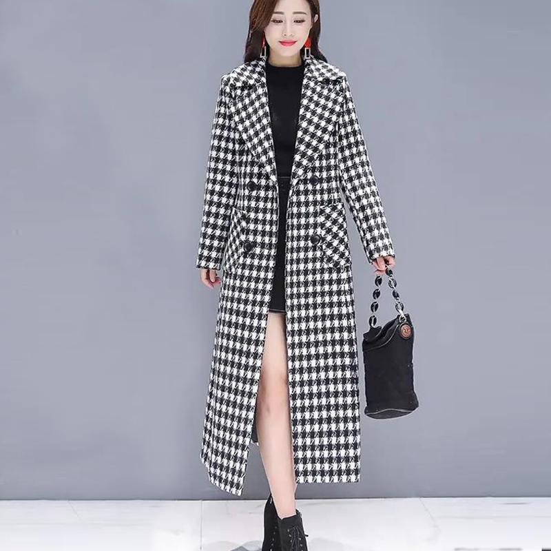 Winter black white Check Velvet Women's Coat Warm Checkered Coats Female 2020 Thicken Women's Jacket Long Overcoat
Winter black white Check Velvet Women's Coat Warm Checkered Coats Female 2020 Thicken Women's Jacket Long Overcoat