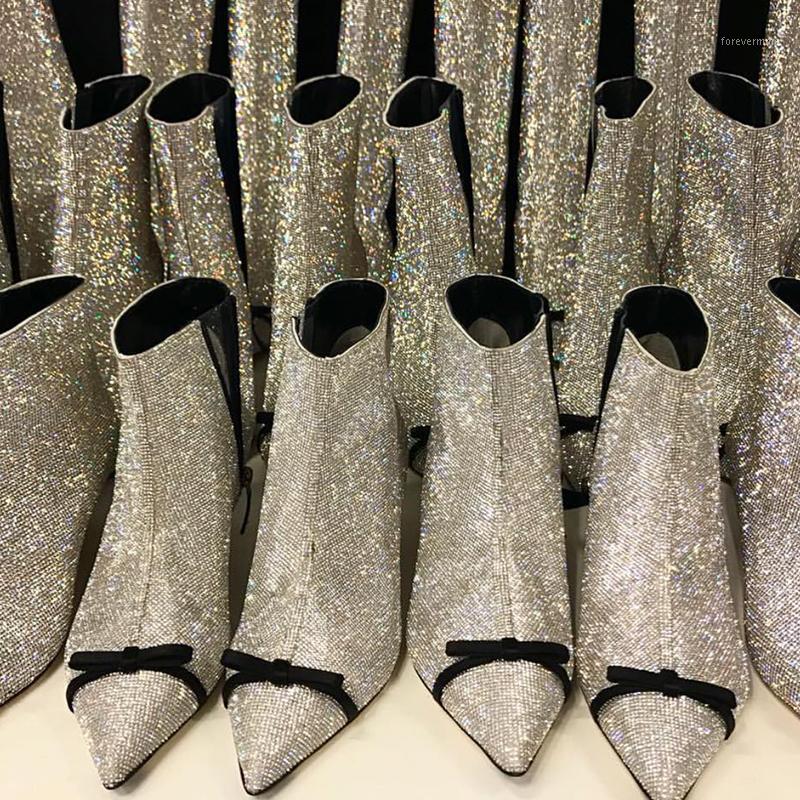 Bling Bling Ankle Boots Crystal All Covered Pointed Toe Shoes Women's Runway High Heels Woman Bowties Decors Women Boots1, With fur
Bling Bling Ankle Boots Crystal All Covered Pointed Toe Shoes Women's Runway High Heels Woman Bowties Decors Women Boots1, With fur