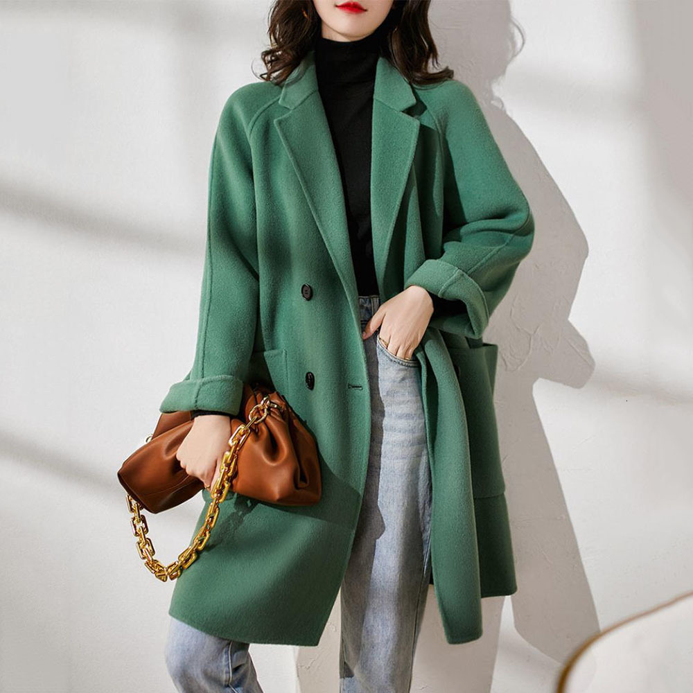 2021 Woolen Women's Grass Mustard Green Autumn Winter New Loose Large Size Mid-length Coat Trend 74XO
2021 Woolen Women's Grass Mustard Green Autumn Winter New Loose Large Size Mid-length Coat Trend 74XO