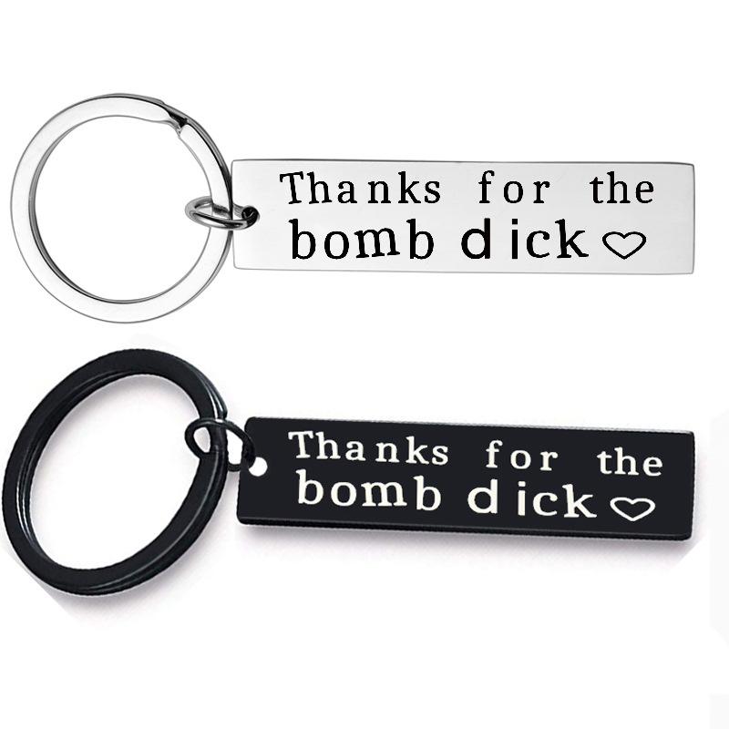 Funny Boyfriend Husband Keychain Cute Custom Engraved Keyring Stainless Steel Jewelry Gifts for Couples Black Humor Gift 2020
Funny Boyfriend Husband Keychain Cute Custom Engraved Keyring Stainless Steel Jewelry Gifts for Couples Black Humor Gift 2020