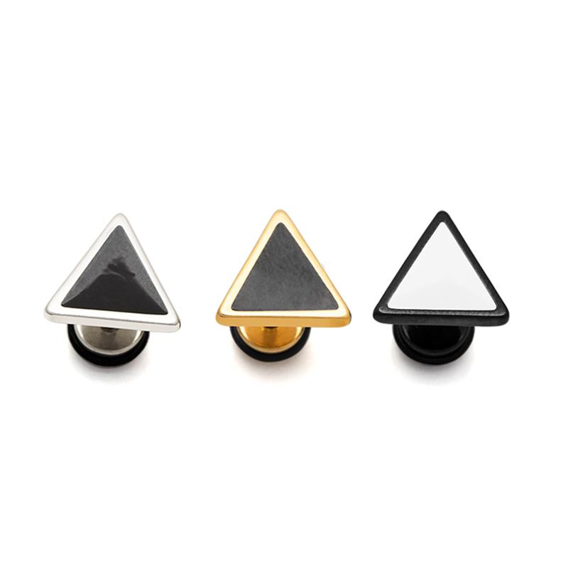 Man earring triangle shape unisex woman fashion earrings cool ear piercing jewelry 1 pair
Man earring triangle shape unisex woman fashion earrings cool ear piercing jewelry 1 pair