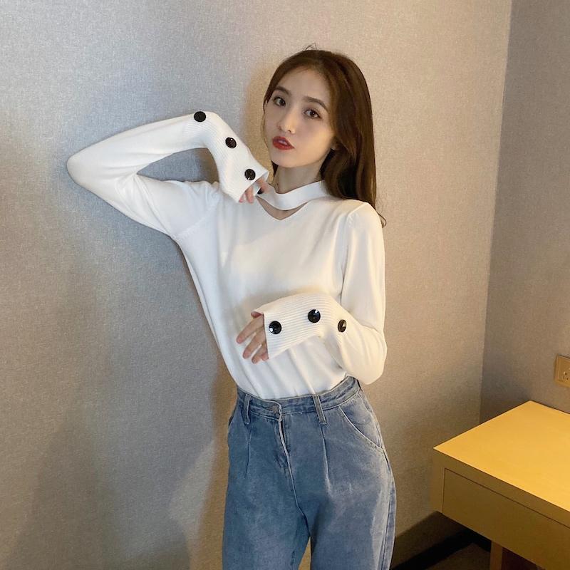 Neophil 2021 Winter Women Knitted Sweater V Neck Button Patckwork Casual Black Female Korean Slim Fashion Pullover Jumper SW9930
Neophil 2021 Winter Women Knitted Sweater V Neck Button Patckwork Casual Black Female Korean Slim Fashion Pullover Jumper SW9930