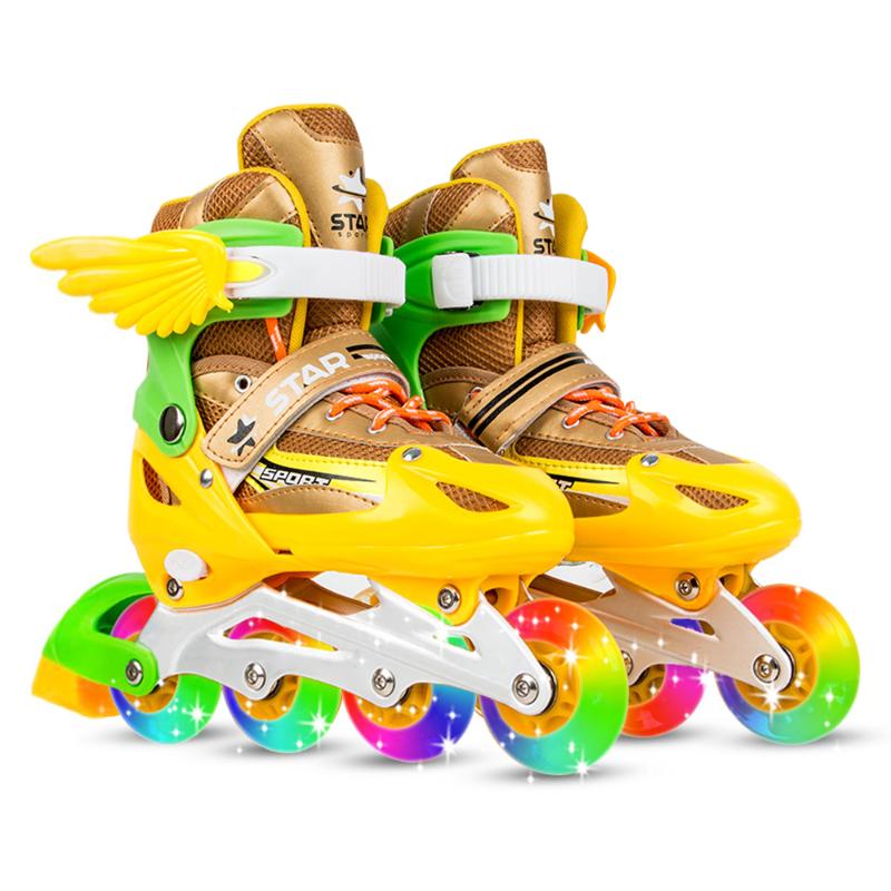 Adjustable Kids Roller Skates with Light Up PU Wheels Aluminum Alloy Frame Inline Skates for Children Adult Skate Shoes Patines, Blue
Adjustable Kids Roller Skates with Light Up PU Wheels Aluminum Alloy Frame Inline Skates for Children Adult Skate Shoes Patines, Blue