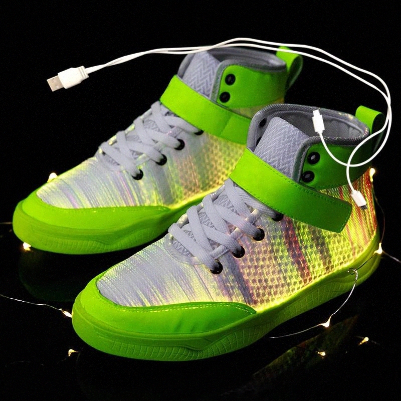 Size 36-46 New Summer Autumn Led Fiber Optic Shoes for girls boys men women USB Recharge glowing Sneakers Man light up shoes #BK1a
Size 36-46 New Summer Autumn Led Fiber Optic Shoes for girls boys men women USB Recharge glowing Sneakers Man light up shoes #BK1a