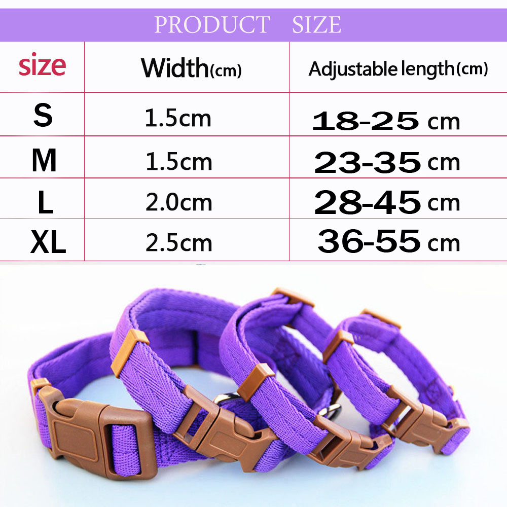 Collar Pet Classic Dog Solid Basic Polyester Nylon Dog Collar with Quick Snap Buckle, Optional collar pull rope 7 colors
Collar Pet Classic Dog Solid Basic Polyester Nylon Dog Collar with Quick Snap Buckle, Optional collar pull rope 7 colors