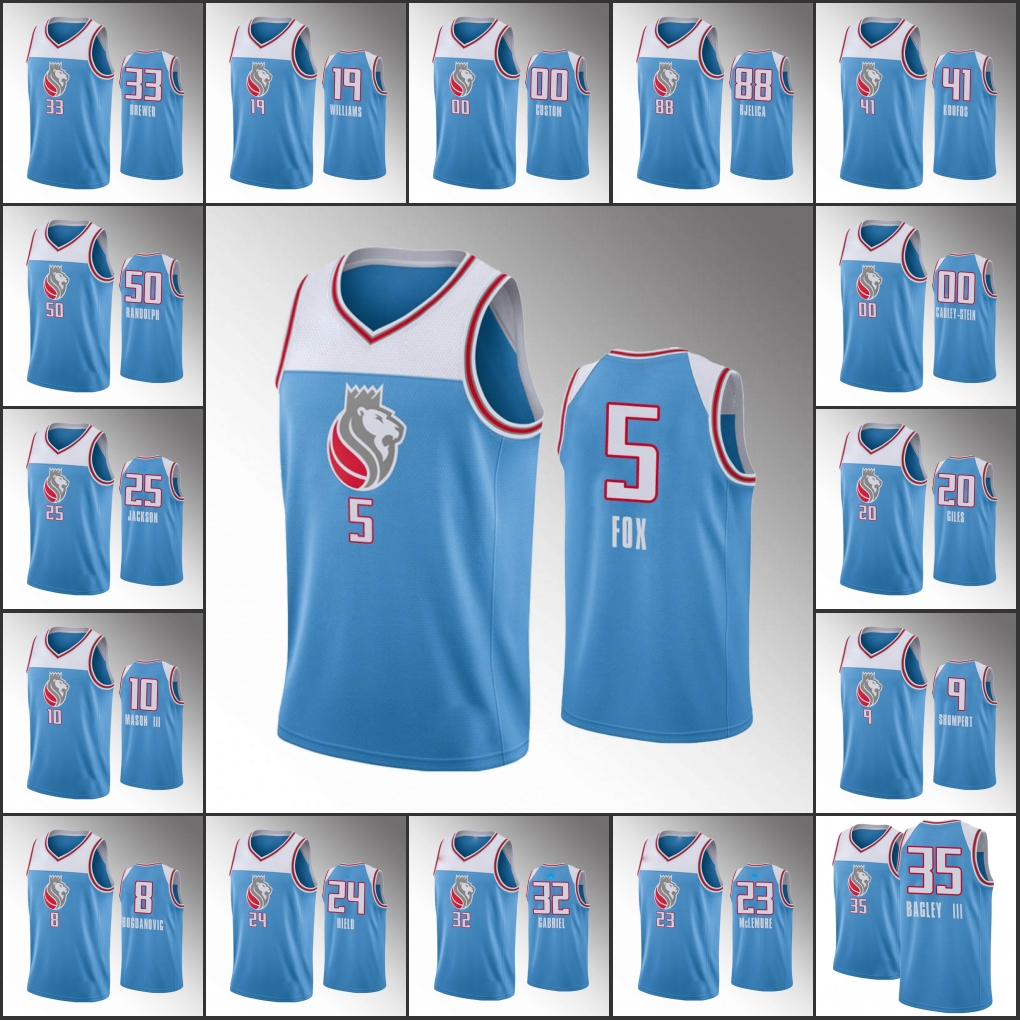 Sacramento Kings Men Nemanja Bjelica De'Aaron Fox Marvin Bagley III Buddy Hield Harrison Barnes NBA Blue Custom Jersey, Black
Sacramento Kings Men Nemanja Bjelica De'Aaron Fox Marvin Bagley III Buddy Hield Harrison Barnes NBA Blue Custom Jersey, Black
