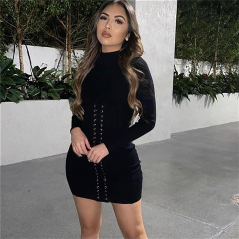 Women Bandage Slim Dress Fashion Trend Sexy Round Neck Long Sleeve Short Skirts Designer Female Autumn New High Waist Casual Dress, Red
Women Bandage Slim Dress Fashion Trend Sexy Round Neck Long Sleeve Short Skirts Designer Female Autumn New High Waist Casual Dress, Red
