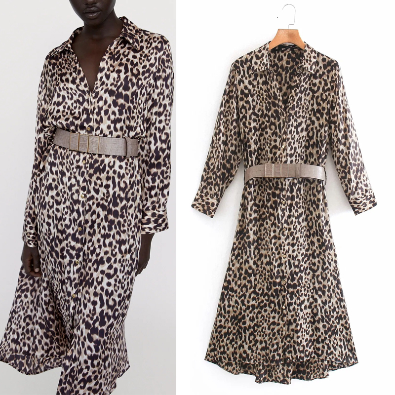 2021 New Fashion Contrast Belt Leopard Satin Women Vintage Animal Print Long Sleeve Midi Dress Woman Button Elegant Dresses Mazx
2021 New Fashion Contrast Belt Leopard Satin Women Vintage Animal Print Long Sleeve Midi Dress Woman Button Elegant Dresses Mazx