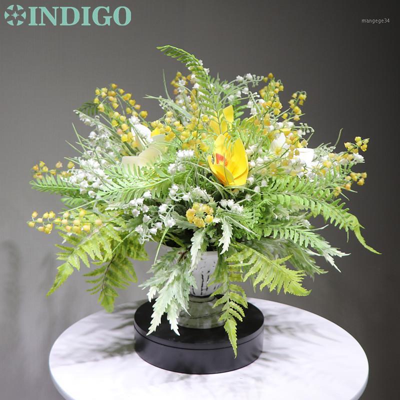 INDIGO Designed - 1 Set Convallaria Cymbidium Flower Arrangement Bonsai Bouquet Table Centerpiece Gift Free Shipping1, 1 set assembled
INDIGO Designed - 1 Set Convallaria Cymbidium Flower Arrangement Bonsai Bouquet Table Centerpiece Gift Free Shipping1, 1 set assembled