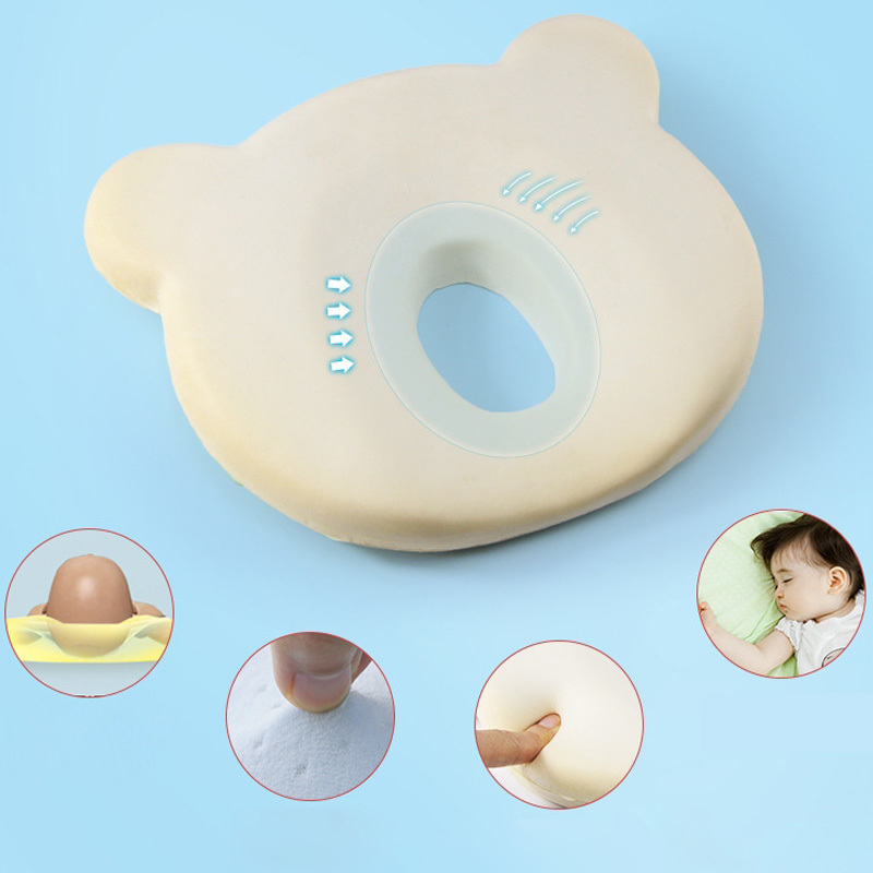 Memory Foam Baby Pillows Breathable Baby Shaping Pillows to Prevent Flat Head Ergonomic Newborns Pillow almofada infantil 0~ LJ201014