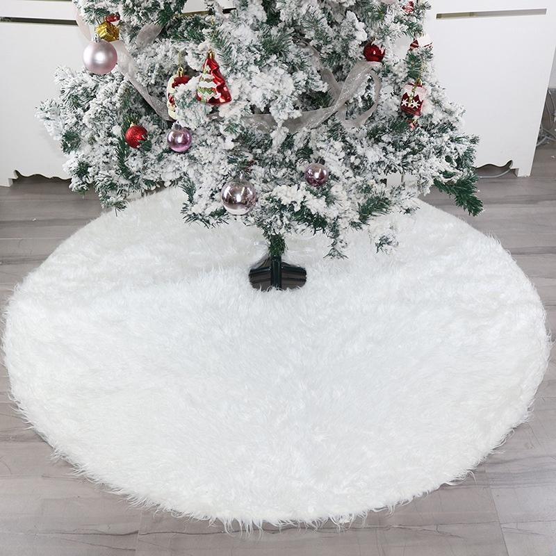 48 inch White Plush Christmas Tree Skirt Aprons Christmas Tree Carpet Decorations for Home New Year Xmas Decor1 
48 inch White Plush Christmas Tree Skirt Aprons Christmas Tree Carpet Decorations for Home New Year Xmas Decor1