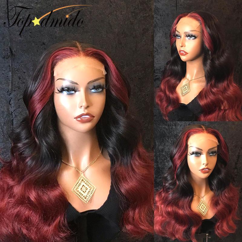Lace Wigs Topodmido Ombre Red Color 4x4 Closure With Baby Hair Body Wave Human Brazilian Remy 13x4 Front, Black;brown
Lace Wigs Topodmido Ombre Red Color 4x4 Closure With Baby Hair Body Wave Human Brazilian Remy 13x4 Front, Black;brown