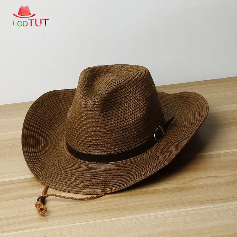 2020 Spring Summer Mens Straw Hats Men's Woman's Western Cowboy Hat With Sun Hat Beach Big panama men, White
2020 Spring Summer Mens Straw Hats Men's Woman's Western Cowboy Hat With Sun Hat Beach Big panama men, White