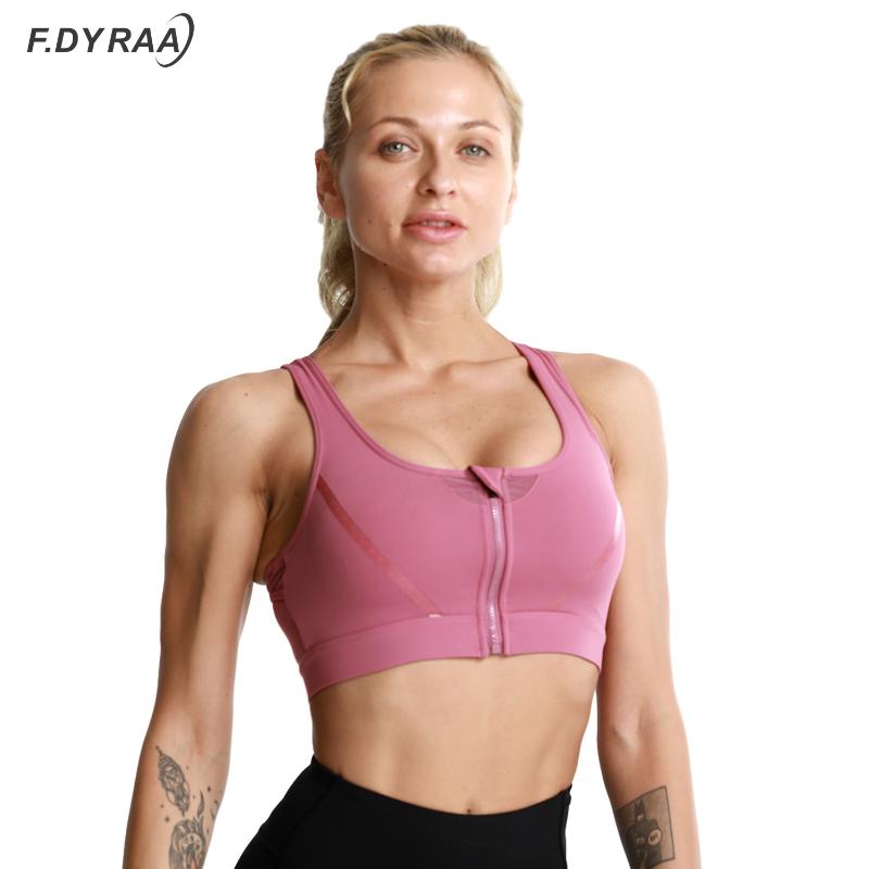 F.DYRAA Women Zipper Push Up Sports Bra Padded Shockproof Gym Fitness Athletic Running Yoga Sport Tops Shake Underwear Fitness, Pink
F.DYRAA Women Zipper Push Up Sports Bra Padded Shockproof Gym Fitness Athletic Running Yoga Sport Tops Shake Underwear Fitness, Pink