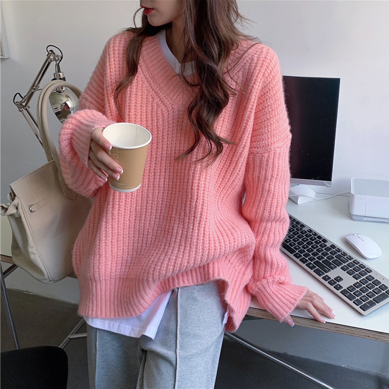 2021 New Female Autumn Knitting Sweater Long Warm Thick Woman Knit Jumper Loose Tops 7AME, Cyan
2021 New Female Autumn Knitting Sweater Long Warm Thick Woman Knit Jumper Loose Tops 7AME, Cyan