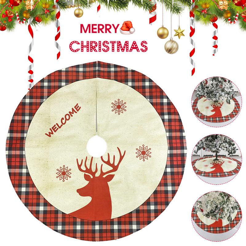 Christmas Tree Skirt Xmas Tree Apron with Elk Pattern Shopping Mall Hotel Home Decoration Christmas and Halloween decoration FP8
Christmas Tree Skirt Xmas Tree Apron with Elk Pattern Shopping Mall Hotel Home Decoration Christmas and Halloween decoration FP8