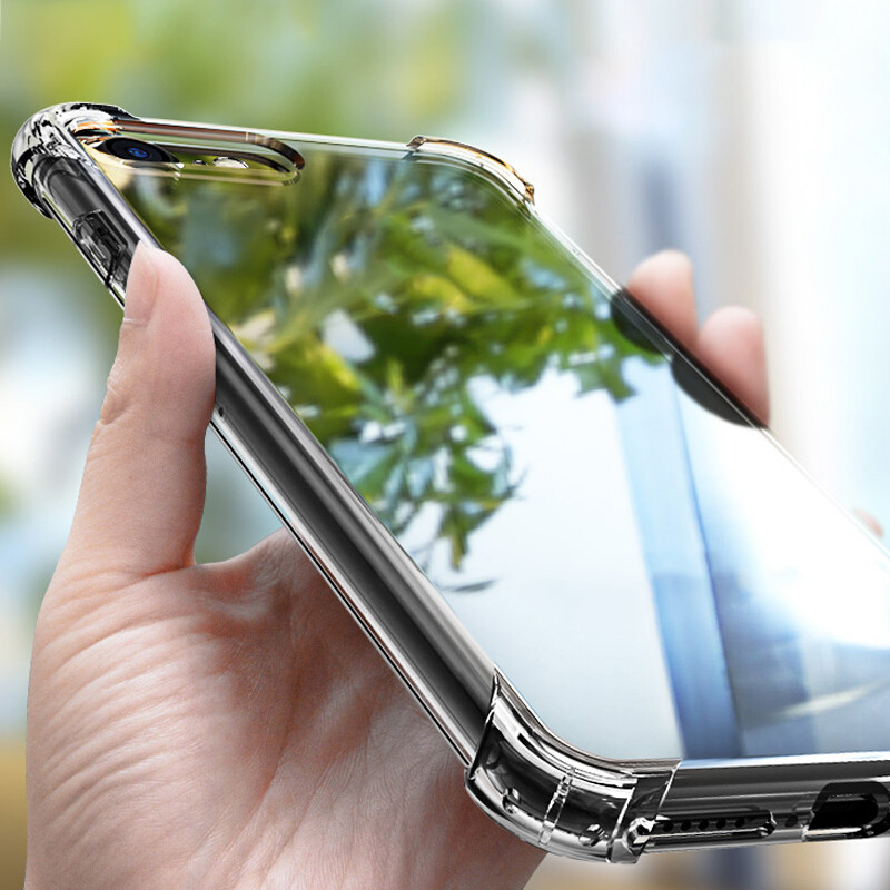 Clear Shockproof Phone Cases For iPhone 16 15 14 13 12 11 Pro Max XS XR 8 7 Plus TPU Transparent Anti-fall Cover For Samsung S20 S10