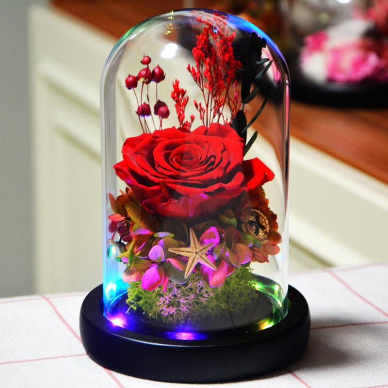 Glow Rose Eternal Flower Rose In Wedding Decoration Flowers In Glass Cover For Valentine's Day Christmas Birthday Gift, No bulbs 02
Glow Rose Eternal Flower Rose In Wedding Decoration Flowers In Glass Cover For Valentine's Day Christmas Birthday Gift, No bulbs 02