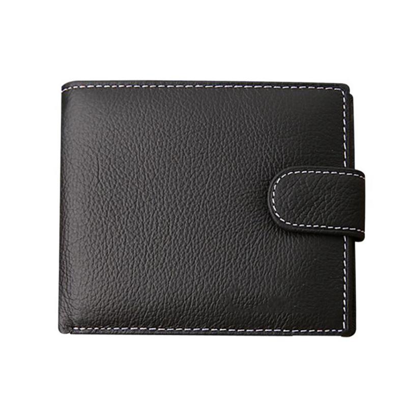 Bifold Daily Genuine Leather Men Wallet Casual Gift Hasp Solid Durable Short Retro Fashion Purses, Black
Bifold Daily Genuine Leather Men Wallet Casual Gift Hasp Solid Durable Short Retro Fashion Purses, Black