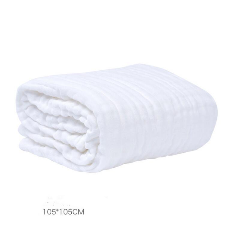 Baby Bath Towel Muslin 6 Layers 100% Cotton Towels Neonatal Child Solid Color Absorb Blanket Swaddle Wrap Bedding 105 * 105 CM GWC5865
Baby Bath Towel Muslin 6 Layers 100% Cotton Towels Neonatal Child Solid Color Absorb Blanket Swaddle Wrap Bedding 105 * 105 CM GWC5865