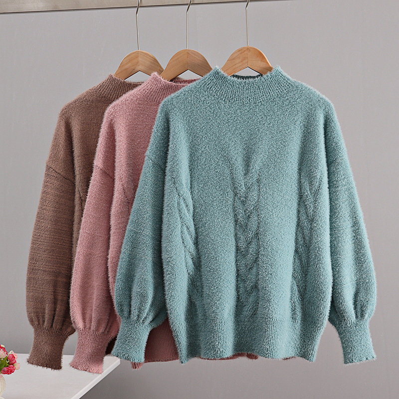 2021 New Women Sweater Mink Cashmere Winter Crew Neck Pullover Tops Chic Lady Jumper Christmas Knitwear Sweaters Sojf, Green dem9867
2021 New Women Sweater Mink Cashmere Winter Crew Neck Pullover Tops Chic Lady Jumper Christmas Knitwear Sweaters Sojf, Green dem9867