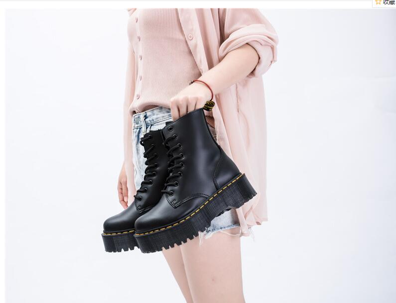 Hot sale-Hot Sales Ladies Martin Boots Ankle Shoes Ankle Boots Flat Platform Shoes Female Motorcycle Fighting Boots, Black
Hot sale-Hot Sales Ladies Martin Boots Ankle Shoes Ankle Boots Flat Platform Shoes Female Motorcycle Fighting Boots, Black