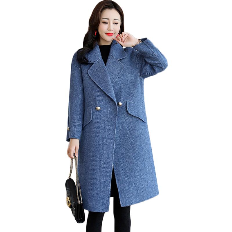 Women Woolen Coat 2021 Spring Fashion Loose Long Outerwear Office Lady Wool Blend Coat Autumn Winter Jacket Women Clothing H416, Pink
Women Woolen Coat 2021 Spring Fashion Loose Long Outerwear Office Lady Wool Blend Coat Autumn Winter Jacket Women Clothing H416, Pink