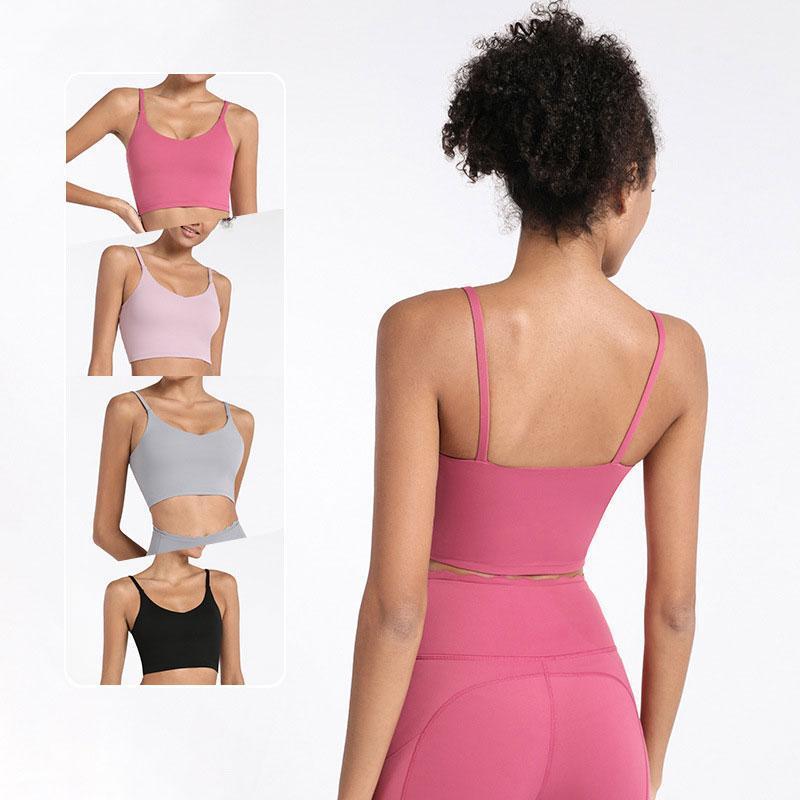Sports Bra Padded Yoga Crop Top Push-up Women Gym Underwear High Support Running Vest Fitness Thin Shoulder Strap Workout Halter1, Black
Sports Bra Padded Yoga Crop Top Push-up Women Gym Underwear High Support Running Vest Fitness Thin Shoulder Strap Workout Halter1, Black
