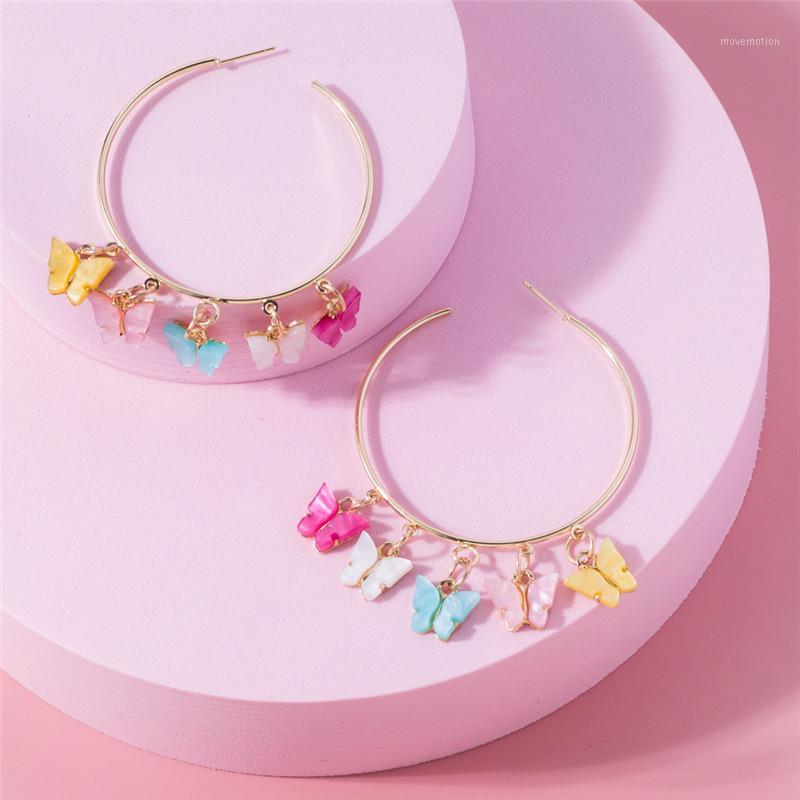 Summer Multicolor Butterfly Charm Hoop Earrings For Women Punk Style Big Circle Round Metal Statement Earring Jewelry1
Summer Multicolor Butterfly Charm Hoop Earrings For Women Punk Style Big Circle Round Metal Statement Earring Jewelry1