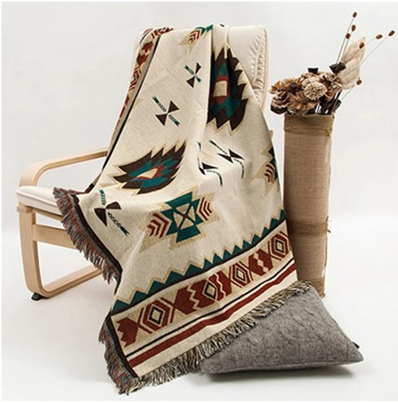 Bohemian Geometric Blanket Mandala Rug Sofa Cover Tapestry Throw Towel Bedding Sheet Adults Kids Home Travel Cobija Cobertor
