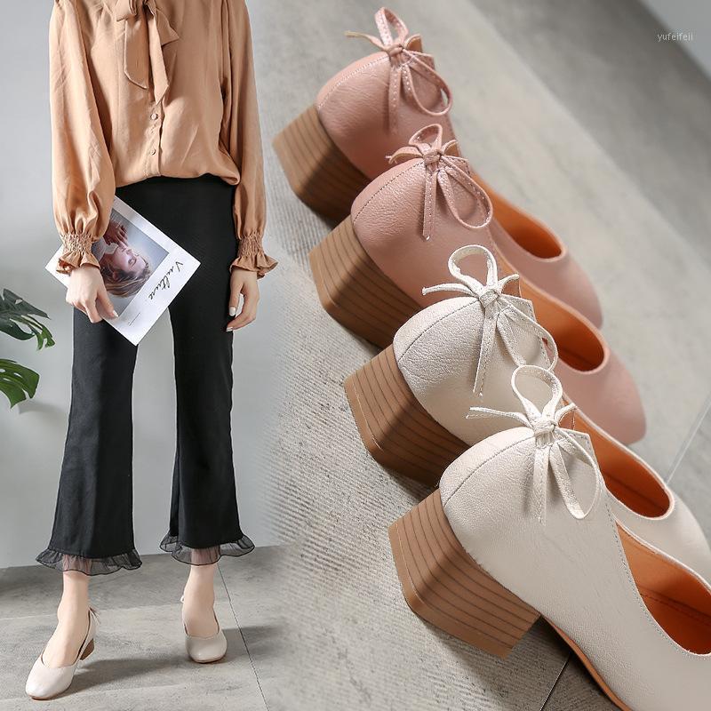 New Retro mary jane pumps women bow-tie slip on thick heel loafers shoe quality soft leather big size all-match work shoes brand1, Beige 
New Retro mary jane pumps women bow-tie slip on thick heel loafers shoe quality soft leather big size all-match work shoes brand1, Beige
