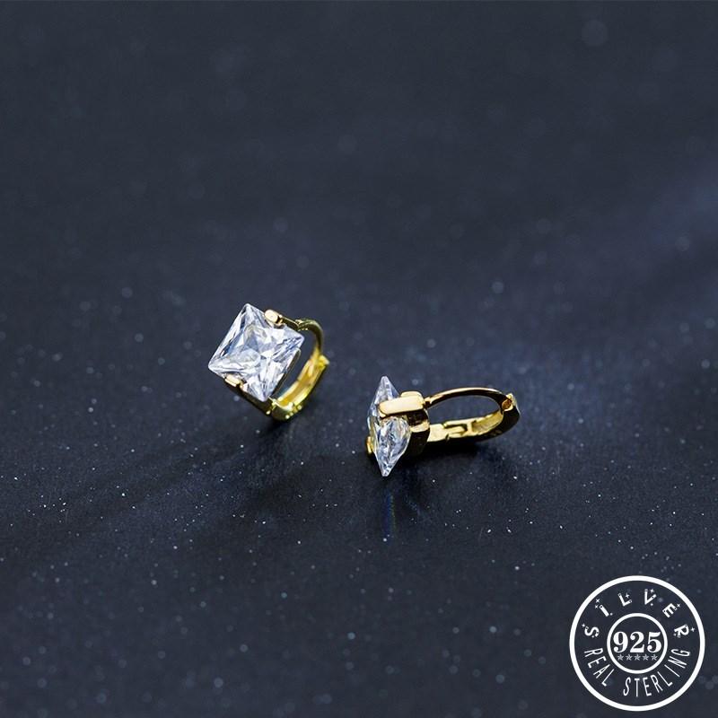 Hoop & Huggie 925 Sterling Silver Square Cubic Zirconia Small Hoops Piercing Earrings Gold Color Plated Ear Rings CZ Earings For Women
Hoop & Huggie 925 Sterling Silver Square Cubic Zirconia Small Hoops Piercing Earrings Gold Color Plated Ear Rings CZ Earings For Women