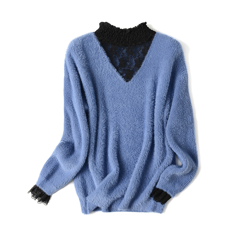 2021 New Women Pullovers and Sweaters Lace Stiching Knitted Womens White Sweater Faulse Mink Fur Soft Female Jumper Pull Femme Sfs1, Apricot
2021 New Women Pullovers and Sweaters Lace Stiching Knitted Womens White Sweater Faulse Mink Fur Soft Female Jumper Pull Femme Sfs1, Apricot