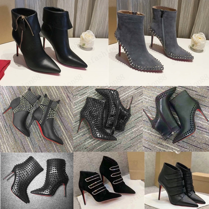 selling Original Box New Sexy Womens High Heels 100mm Boot Red Bottom Ankle Winter Real Leather Pumps Rivet Leopard Paris Boots Size 35-41, Black
selling Original Box New Sexy Womens High Heels 100mm Boot Red Bottom Ankle Winter Real Leather Pumps Rivet Leopard Paris Boots Size 35-41, Black