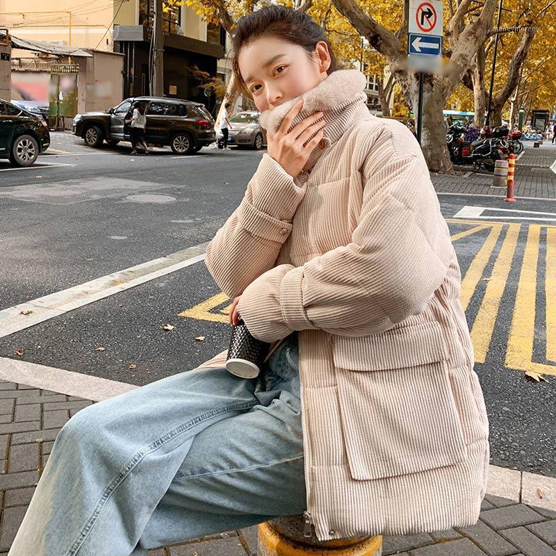 Corduroy Women's Parka Padded Coat Ladies Faux Fur Collar Thick Warm Coats Female 2020 Winter Korean Puffer Outerwear CC202010141, Red
Corduroy Women's Parka Padded Coat Ladies Faux Fur Collar Thick Warm Coats Female 2020 Winter Korean Puffer Outerwear CC202010141, Red