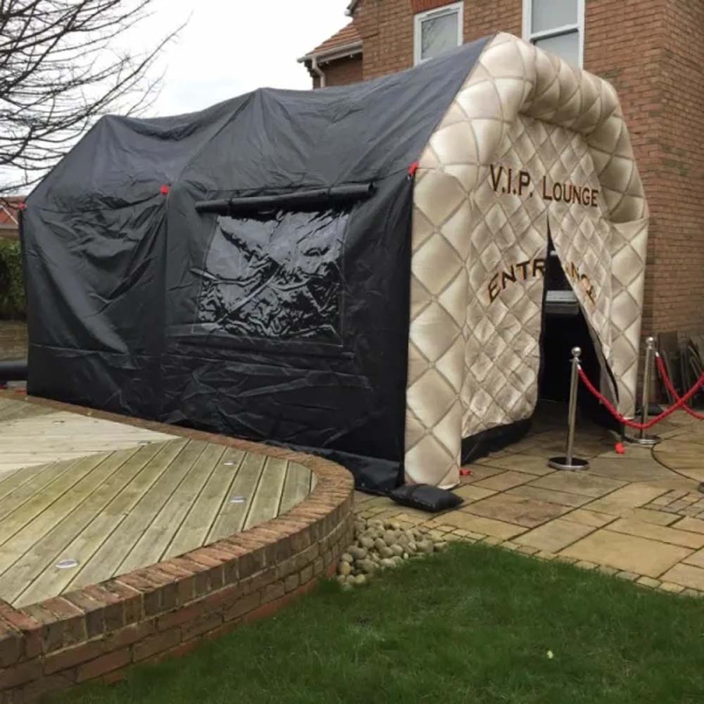 20ftX15ft outdoor moveable inflatable VIP lounge with giant clear windows nightclub tent disco pub for garden party