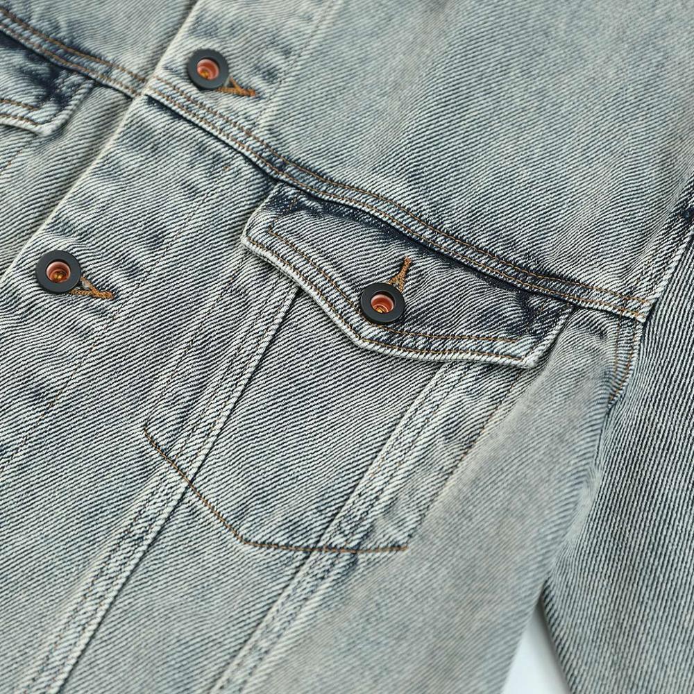 Autumn Winter Denim Jackets Vintage Outerwear Men Trucker 100 Cotton Jacket Slim Fit Coats SJ130839 201119