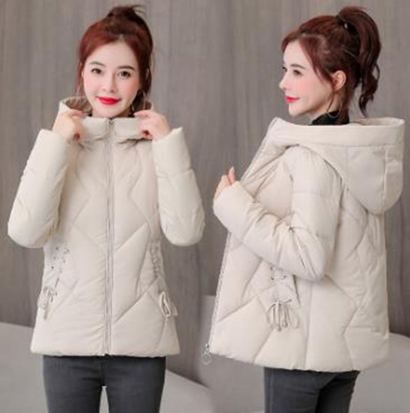 Wholesale fashion new women's short winter warmth ladies slim student quilted jacket, Creamy-white
Wholesale fashion new women's short winter warmth ladies slim student quilted jacket, Creamy-white