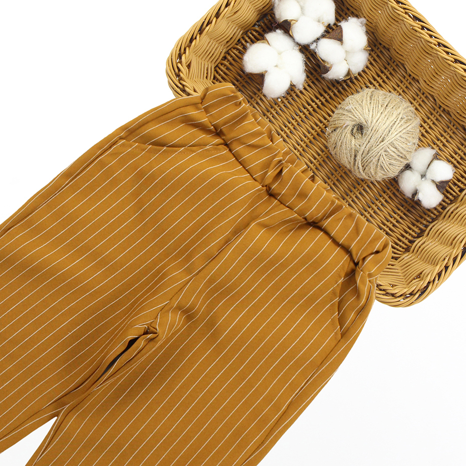 Girls Clothes Striped Shirt + Pants 2PCS Girl Clothing Set Autumn Winter Children'S School Clothes 6 8 10 12 13 14 YearX1019