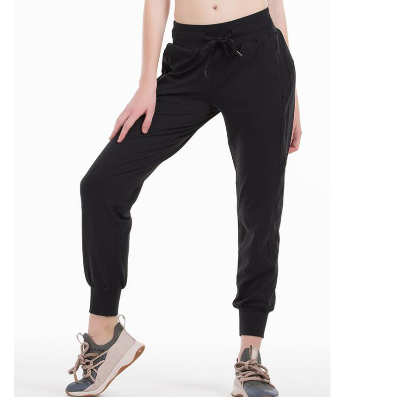 women Stretch thick fabric sport pants ankle-Length Pants 201106