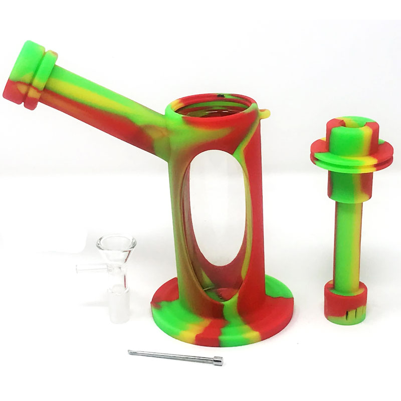 silicone Hookahs recycler bong 6inches dab rig glass percolator bongs bubbler unique water pipes
silicone Hookahs recycler bong 6inches dab rig glass percolator bongs bubbler unique water pipes