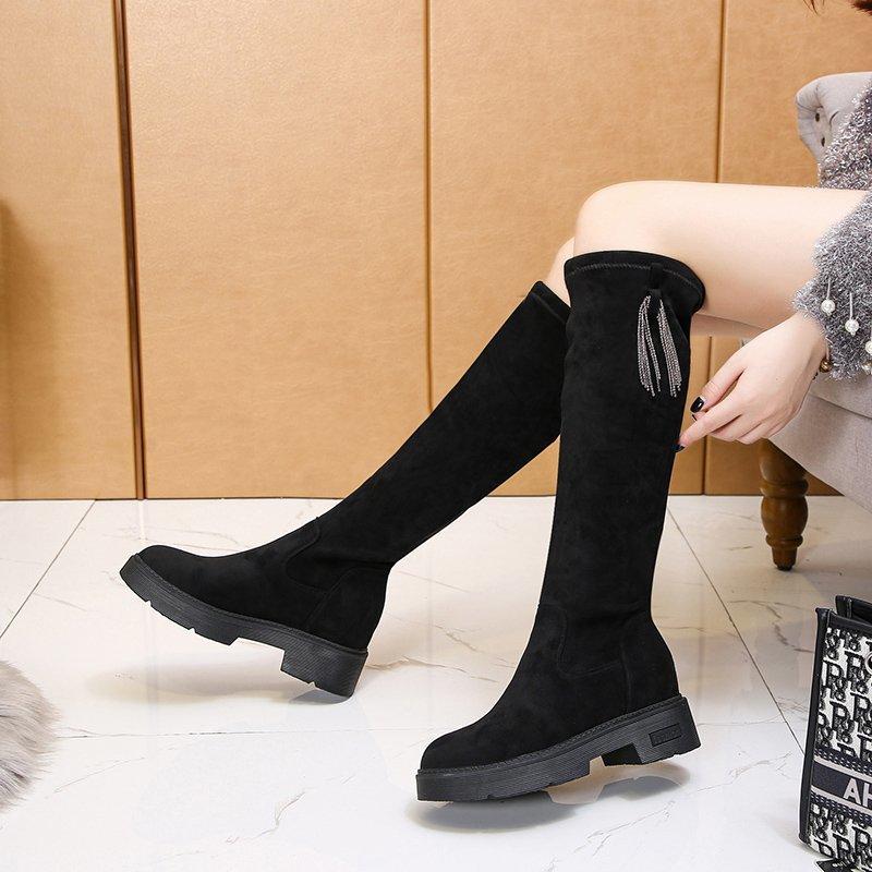 Black Suede Knee High Boots Women Shoes Platform Long Boots Winter Crystal Thigh High Knee Women Botas Para Mujer
Black Suede Knee High Boots Women Shoes Platform Long Boots Winter Crystal Thigh High Knee Women Botas Para Mujer