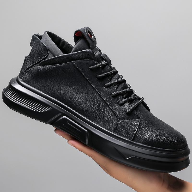 winter men's casual leather shoes men's four seasons Korean version of the trend black high-help board shoes to increase
winter men's casual leather shoes men's four seasons Korean version of the trend black high-help board shoes to increase