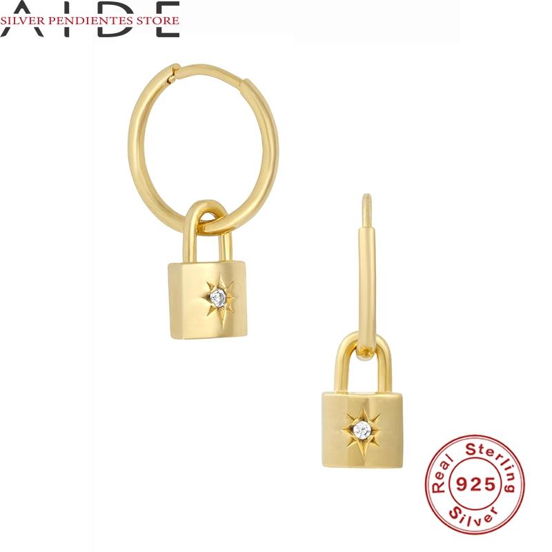 Hoop & Huggie AIDE 925 Sterling Silver Lock Pendant Earrings Hoops INS Geometric All-match Diamond For Women Piercing Jewelry Brincos
Hoop & Huggie AIDE 925 Sterling Silver Lock Pendant Earrings Hoops INS Geometric All-match Diamond For Women Piercing Jewelry Brincos