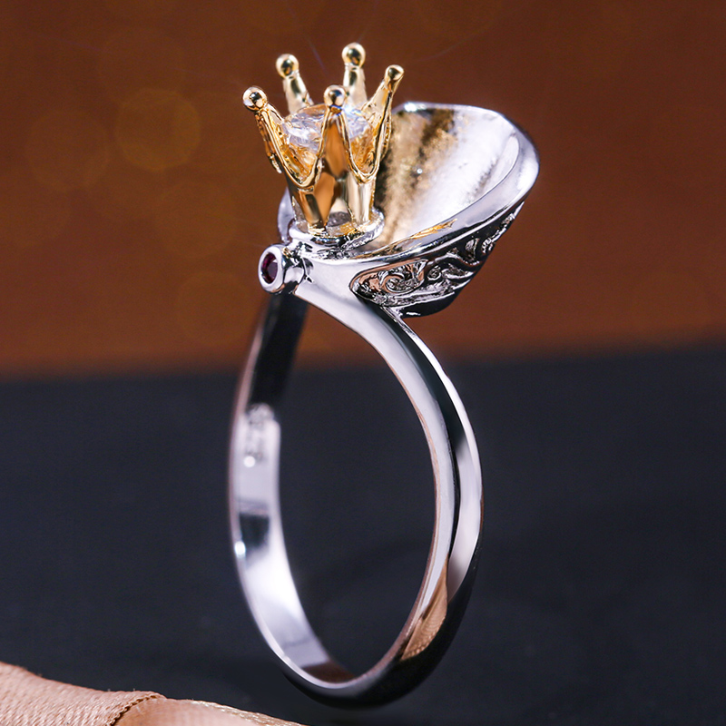 Februaryfrost Brand Luxury Lily Flower Shaped Queen Style Finger Ring Fashion Two Tone Design Silver Plated Band Wholesale Lots&Bulk Selling
Februaryfrost Brand Luxury Lily Flower Shaped Queen Style Finger Ring Fashion Two Tone Design Silver Plated Band Wholesale Lots&Bulk Selling