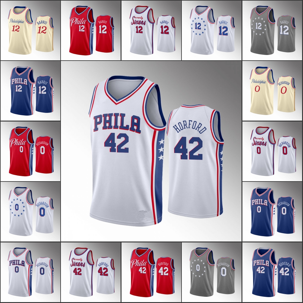 Men's Philadelphia 76ers Basketball Tobias Harris Josh Richardson Al Horford NBA 2020 Jersey, Black
Men's Philadelphia 76ers Basketball Tobias Harris Josh Richardson Al Horford NBA 2020 Jersey, Black
