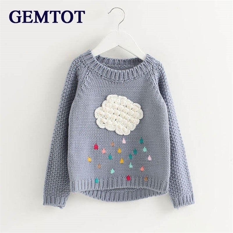 GEMTOT Spring Autumn Children 's Clothing Clouds Sweater Jackets Girls Tops Neck Long Sleeve Sweaters Raindrops Sweaters k1 201109, Red
GEMTOT Spring Autumn Children 's Clothing Clouds Sweater Jackets Girls Tops Neck Long Sleeve Sweaters Raindrops Sweaters k1 201109, Red