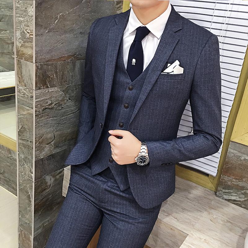 Men's Suits & Blazers Wholesale- Boutique High-end Of He Bridegroom's Man Formal Wedding Gown Striped Suit Blazer Slim Male Business Ja, Red
Men's Suits & Blazers Wholesale- Boutique High-end Of He Bridegroom's Man Formal Wedding Gown Striped Suit Blazer Slim Male Business Ja, Red