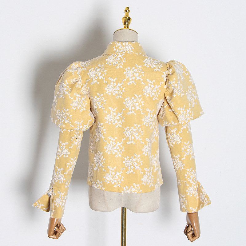 New 2021 Spring Designer Women's Blouse Embroidered Crocheted Puff Courthouse Retro Tops of the Chic Flower Girl's Party Shirts Zvsb, White
New 2021 Spring Designer Women's Blouse Embroidered Crocheted Puff Courthouse Retro Tops of the Chic Flower Girl's Party Shirts Zvsb, White