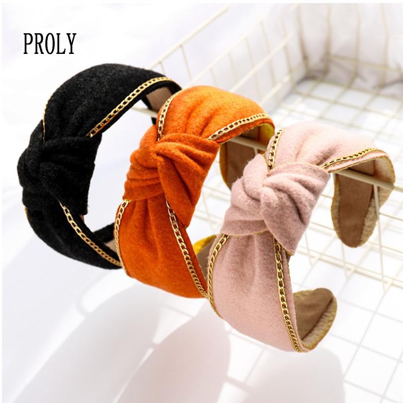 PROLY New Fashion Women Headband Wide Side Suede Fabric Headband Adult Casual Center Knot Alloy Chain Headwear Hair Accessories
PROLY New Fashion Women Headband Wide Side Suede Fabric Headband Adult Casual Center Knot Alloy Chain Headwear Hair Accessories